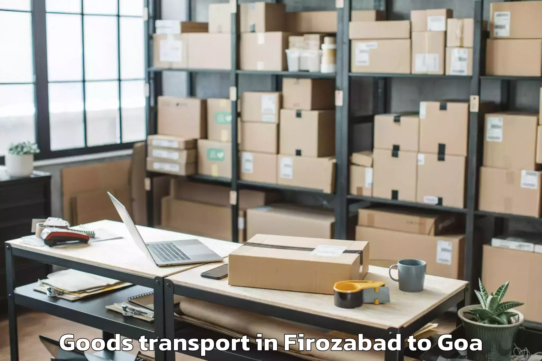 Hassle-Free Firozabad to Curchorem Goods Transport